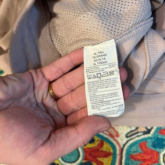 Old Navy Womens Beige Jogger Pants XL XXL Dynamic Fleece Zip Pockets Drawstring* - Picture 5 of 11